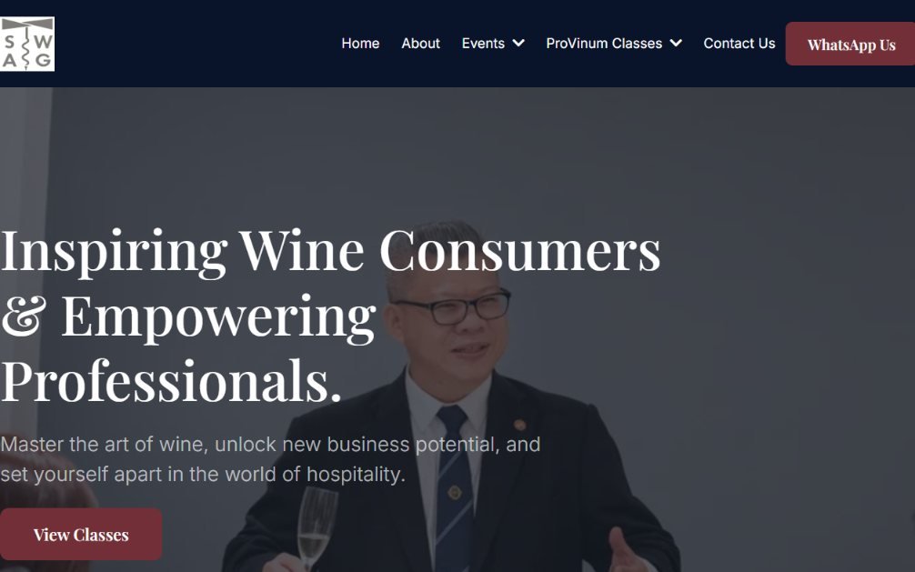 SWAG Consultancy website designed by LunaScale